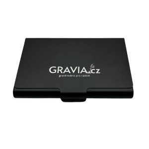 vizitkář hliníkový černý