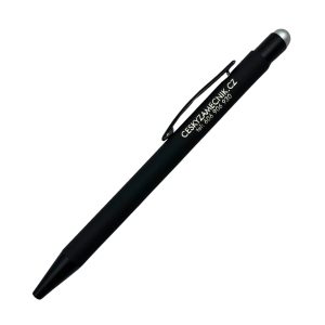 Černé pero s dotykovým stylusem od 25 kusů